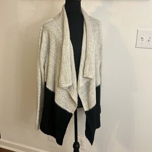 Torrid Color-Block Open Front Waterfall Boho Cardigan, Sz. 1x.